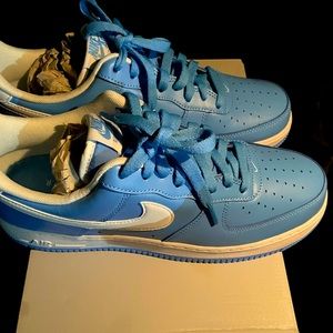 Men’s Air Force 1 University Blue and White Shoe